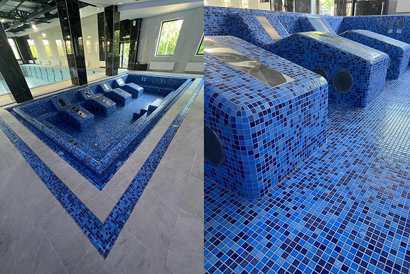 Бассейн с системой гидромассажа